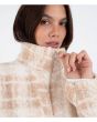 Mujer con Forro polar Hurley Laneway High Pile Pearl Ivory cuello