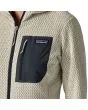 Mujer con forro polar técnico de capucha Patagonia R1 Air Full-Zip Hoody Blanco bolsillo