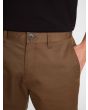 Pantalón Volcom Substance Chino - Vintage Brown para hombre botón