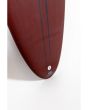 Tabla de Surf Classic Funboard Pukas Axel Lorentz La Côte 6'8" 44,42L Marrón tail
