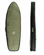 Funda para 2 tablas de surf Creatures Fish Double 5'10 Verde Militar y Negro 