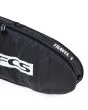 Funda para tabla de surf FCS Travel 1 Longboard Cover 9'6 Negro-Gris nose