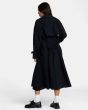 Mujer con Gabardina RVCA Invisible Man Negra posterior
