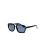 Vista lateral Gafas de sol I-SEA Royal Black Smoke Polarized con montura negra brillante y lentes grises para mujer