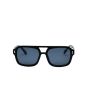 Gafas de sol I-SEA Royal Black Smoke Polarized con montura negra brillante y lentes grises para mujer
