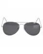 Gafas de sol estilo aviador Vans Henderson Plateadas Unisex frontal