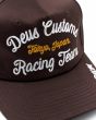 Gorra Deus Ex Machina Iota Trucker Marrón Choc Plum para hombre bordado frontal