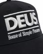 Gorra Trucker Deus Ex Machina Podium Negra para hombre bordado