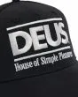 Gorra Trucker Deus Ex Machina Podium Negra para hombre bordado