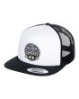Gorra plana de ajuste posterior y malla Element Timber Garden blanca para hombre 