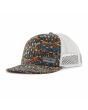 Gorra de malla Patagonia Duckbill Trucker Hat Fitz Roy Patchwork Ink Black Unisex
