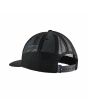 Gorra de estilo camionero Patagonia P-6 Logo Trucker Hat Negra Unisex posterior
