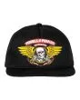 Gorra Powell Peralta Winged Ripper Negra gráfico frontal