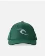 Gorra Rip Curl Tepan Flexfit verde para niño frontal