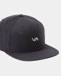 Gorra de visera plana Rvca VA Patch negra para hombre logo parche