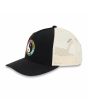 Gorra Town and Country YY Trucker negra y blanca con logo degradado Unisex lateral