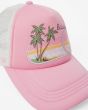 Gorra Trucker Billabong Across Waves Pink Wink rosa para mujer estampado