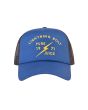 Gorra de malla Lightning Bolt Pure Juice Trucker Hat Azul Unisex frontal