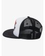 Gorra de estilo camionero Quiksilver Trucker Hard Shred Blanca para niño lateral 