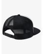 Gorra de estilo camionero Quiksilver Trucker Hard Shred Blanca para niño posterior