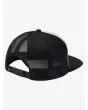 Gorra de estilo camionero Quiksilver Trucker Hard Shred Blanca para niño posterior