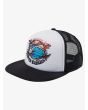 Gorra de estilo camionero Quiksilver Trucker Hard Shred Blanca para niño 