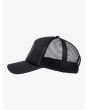 Roxy gorra trucker Truckin negra antracita para mujer lateral