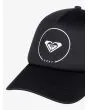 Roxy gorra trucker Truckin negra antracita para mujer logo serigrafiado