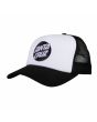 Gorra Trucker Santa Cruz Other Dot Meshback blanca y negra para hombre