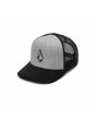 Gorra de estilo camionero Volcom Full Stone Cheese gris para hombre