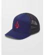 Gorra de malla Volcom Full Stone Cheese azul para chico