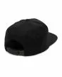 Gorra Volcom Quarter Twill Negra para hombre con cierre posterior ajustable a presión
