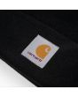Gorro Carhartt WIP Short Watch Hat negro Unisex etiqueta logo