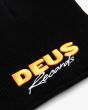 Gorro Deus Compact Beanie negro para hombre bordado