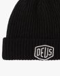Gorro Deus Ex Machina Shield Beanie Negro para hombre parche