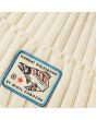 Beanie Element Nigel Cabourn en color blanco Unisex etiqueta