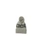 Gorro de punto con pompón Mission Snow Star Beanie Gris Unisex posterior