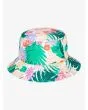 Gorro de pescador Roxy Jasmine Paradise Verde para niñas de 2 a 7 años posterior