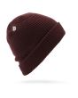 Gorro de punto Volcom Full Stone en color granate Unisex