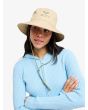 Mujer con Gorro de pescador Roxy Come To Brazil Pebble cordón de ajuste