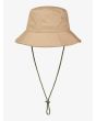 Gorro de pescador con cordón ajustable Roxy Come To Brazil beige para mujer posterior