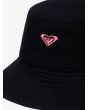 Gorro de pescador Roxy Jasmine Paradise reversible negro antracita bordado logo