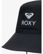 Detalle del logo bordado Roxy en el gorro Passion Moon Antracita