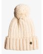 Gorro de punto Roxy Traffic Jam Girl Tapioca para niñas de 2 a 7 años