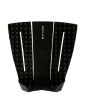 Grip para tabla de surf Deflow Erwin Bliss Tail Pad 3 piezas Negro