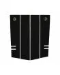 Grip frontal para tabla de surf Deflow Front Pad negro 4 piezas  