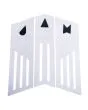 Grip para tablas de Surf Jam Traction Front Pad 3 piezas en color blanco