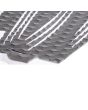 Grip para tablas de Surf Jam Traction Reckless en color gris y rayas blancas detallle