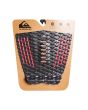 Grip para tablas de surf Quiksilver Suit negro y rojo Pad 3 piezas packaging