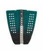 Grip para tabla de surf Quiksilver Triple Turquesa Tail Pad 3 piezas